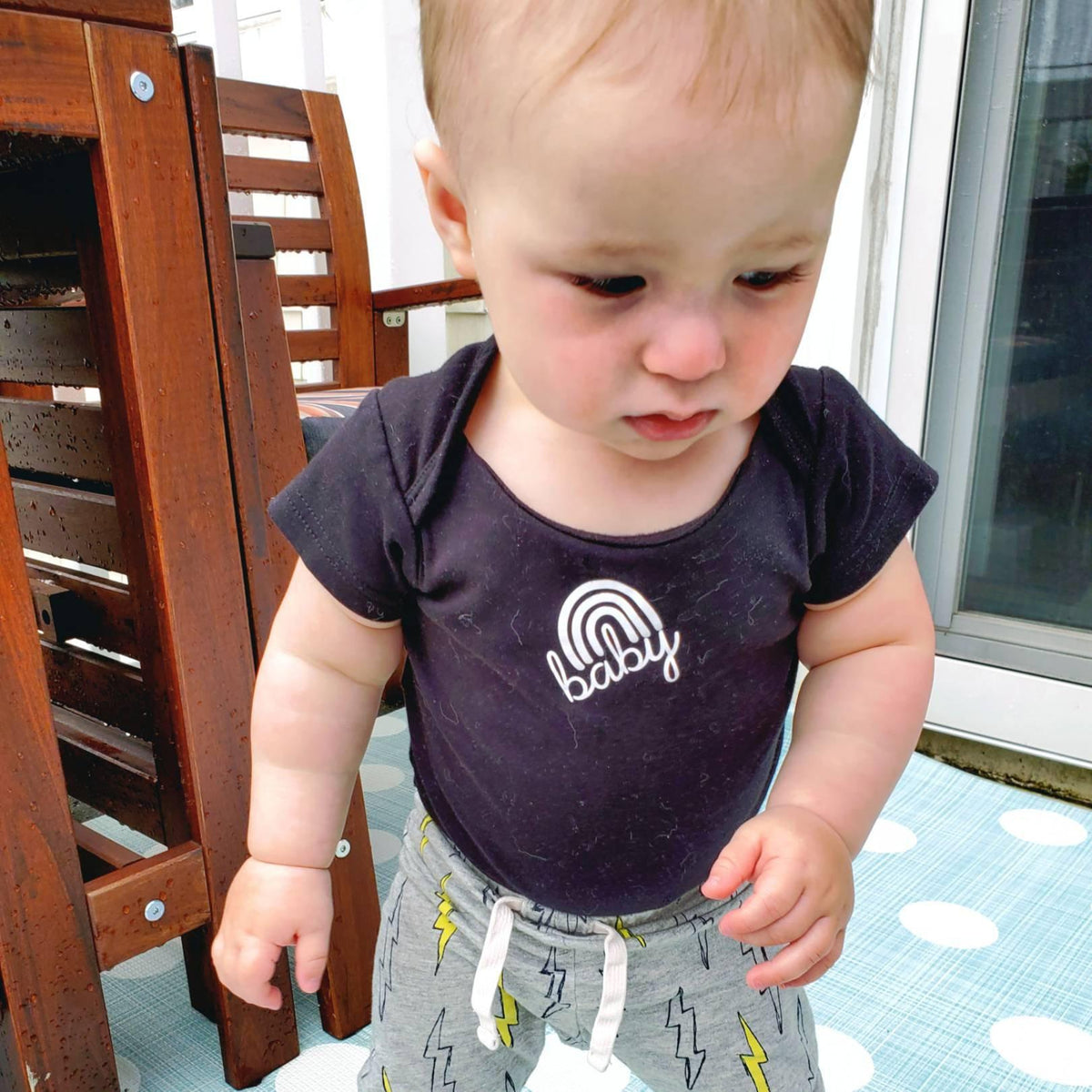 Rainbow Baby Short Sleeve Baby Bodysuit OR Toddler Tee