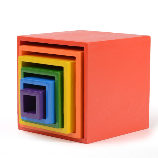 6-Piece Wooden Nesting Box Set