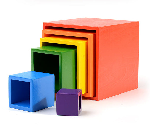 6-Piece Wooden Nesting Box Set