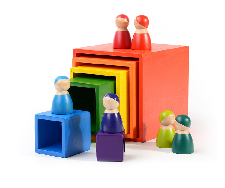 6-Piece Wooden Nesting Box Set