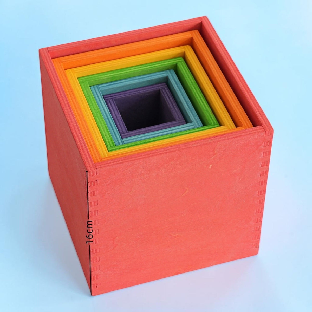 6-Piece Wooden Nesting Box Set