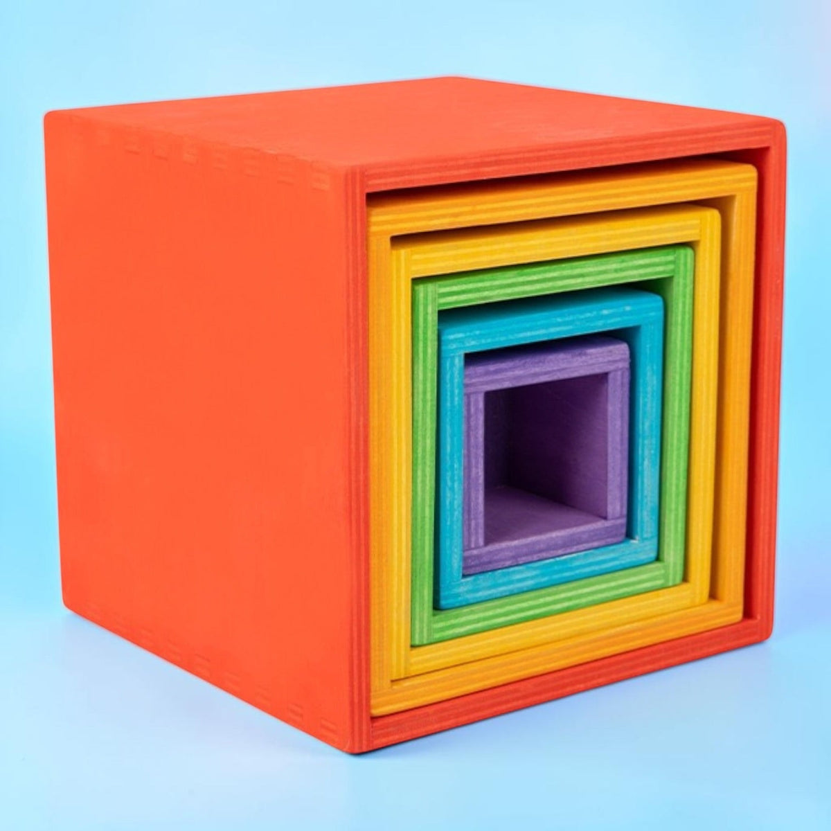 6-Piece Wooden Nesting Box Set