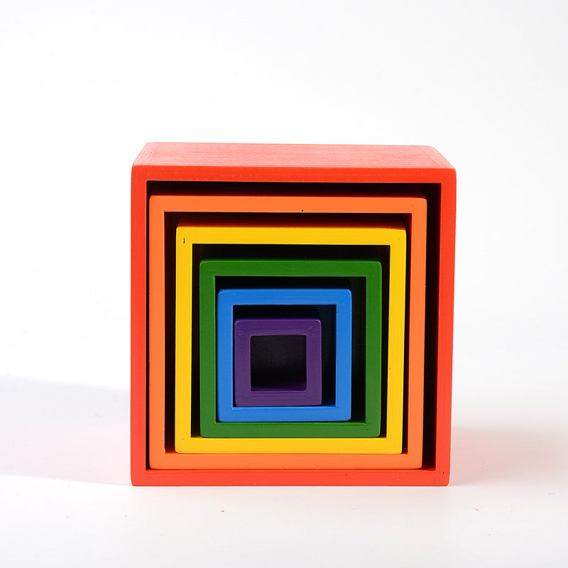 6-Piece Wooden Nesting Box Set