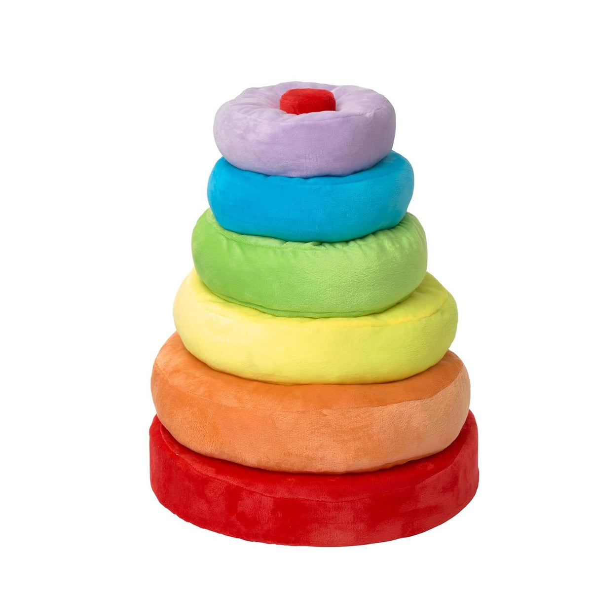 Excellerations Giant Plush Rainbow Stacking Ring, 6 Months+