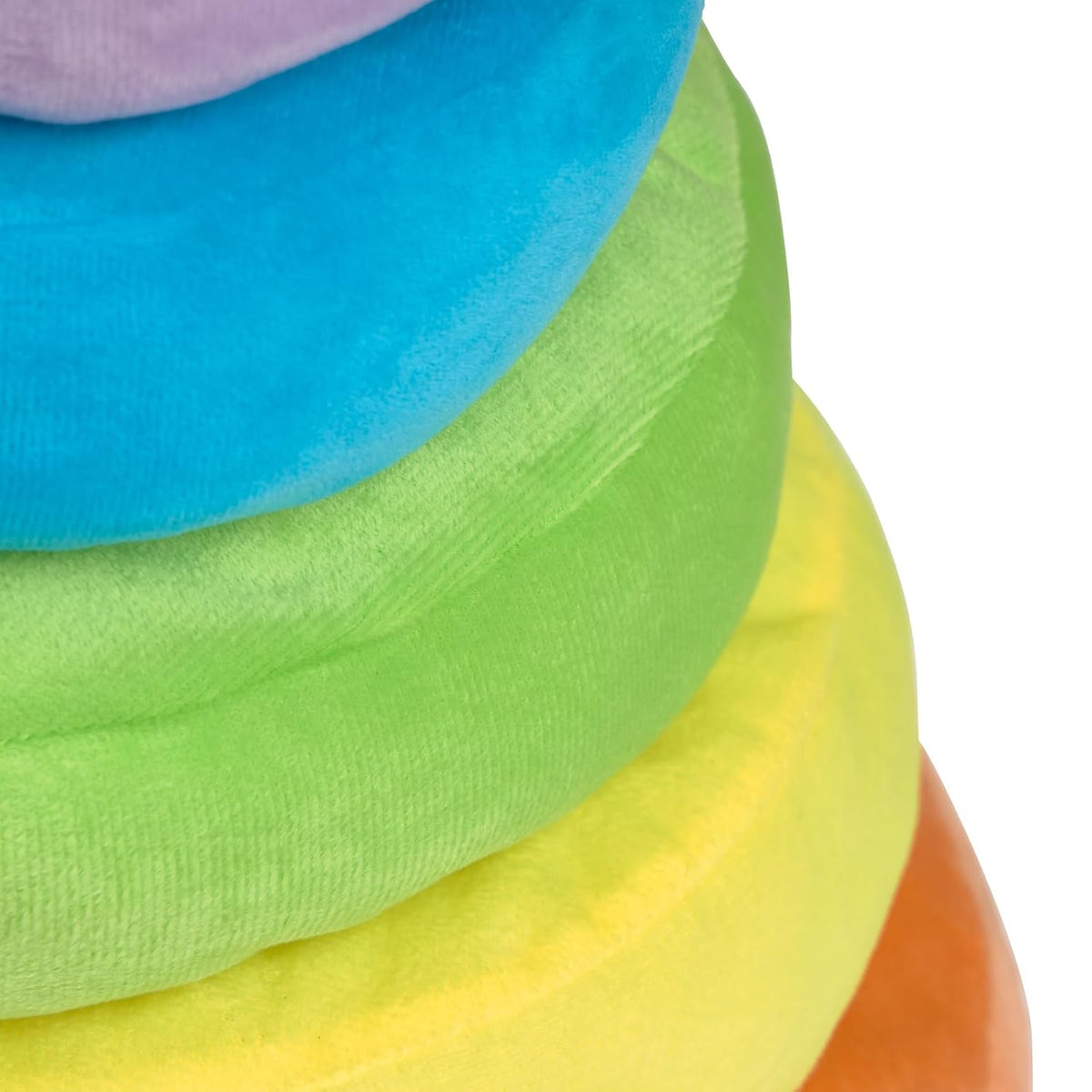 Excellerations Giant Plush Rainbow Stacking Ring, 6 Months+