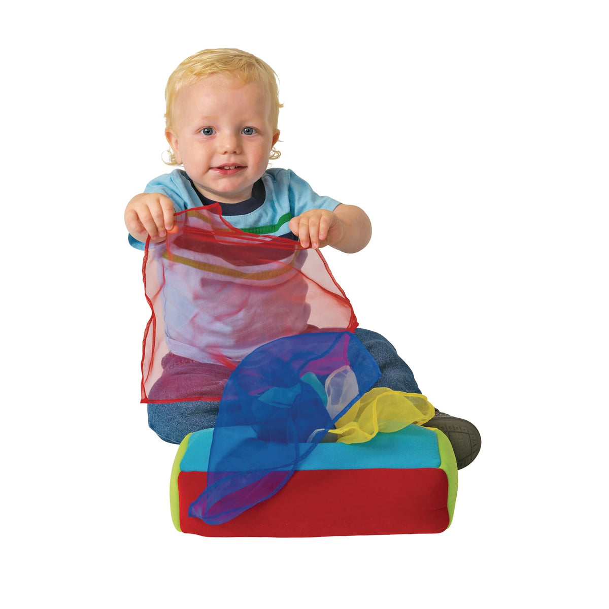 Excellerations Giant Plush Rainbow Stacking Ring, 6 Months+