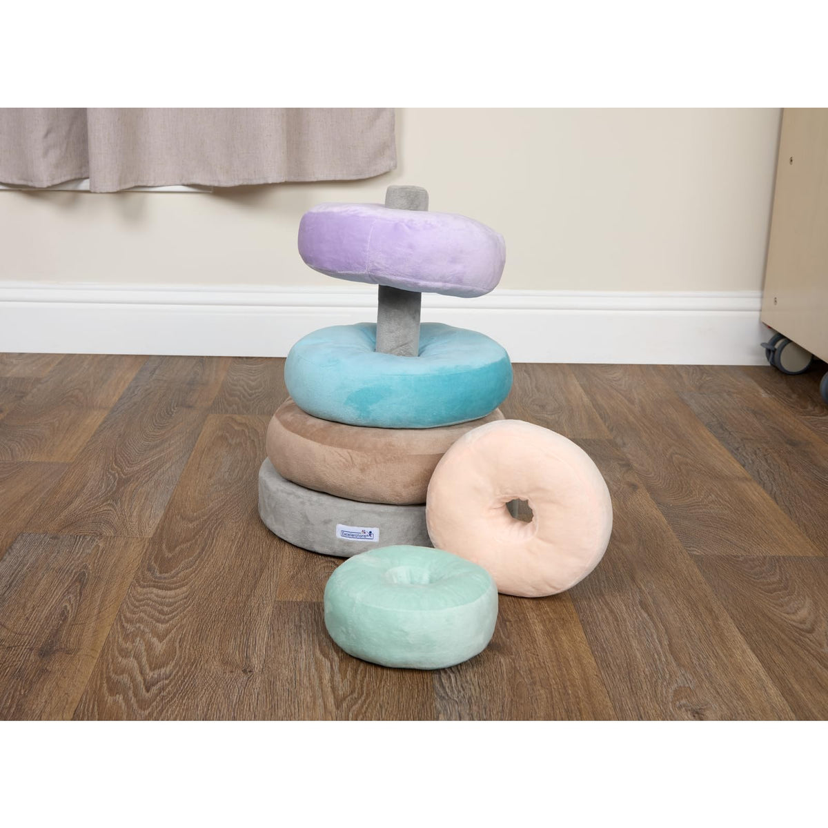 Excellerations Giant Plush Rainbow Stacking Ring, 6 Months+