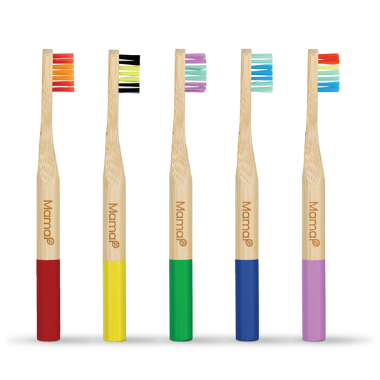 Kids Bamboo Toothbrushes 5-Pack