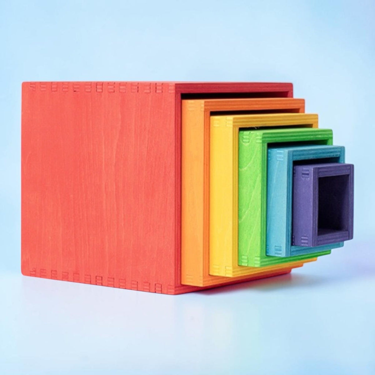 6-Piece Wooden Nesting Box Set