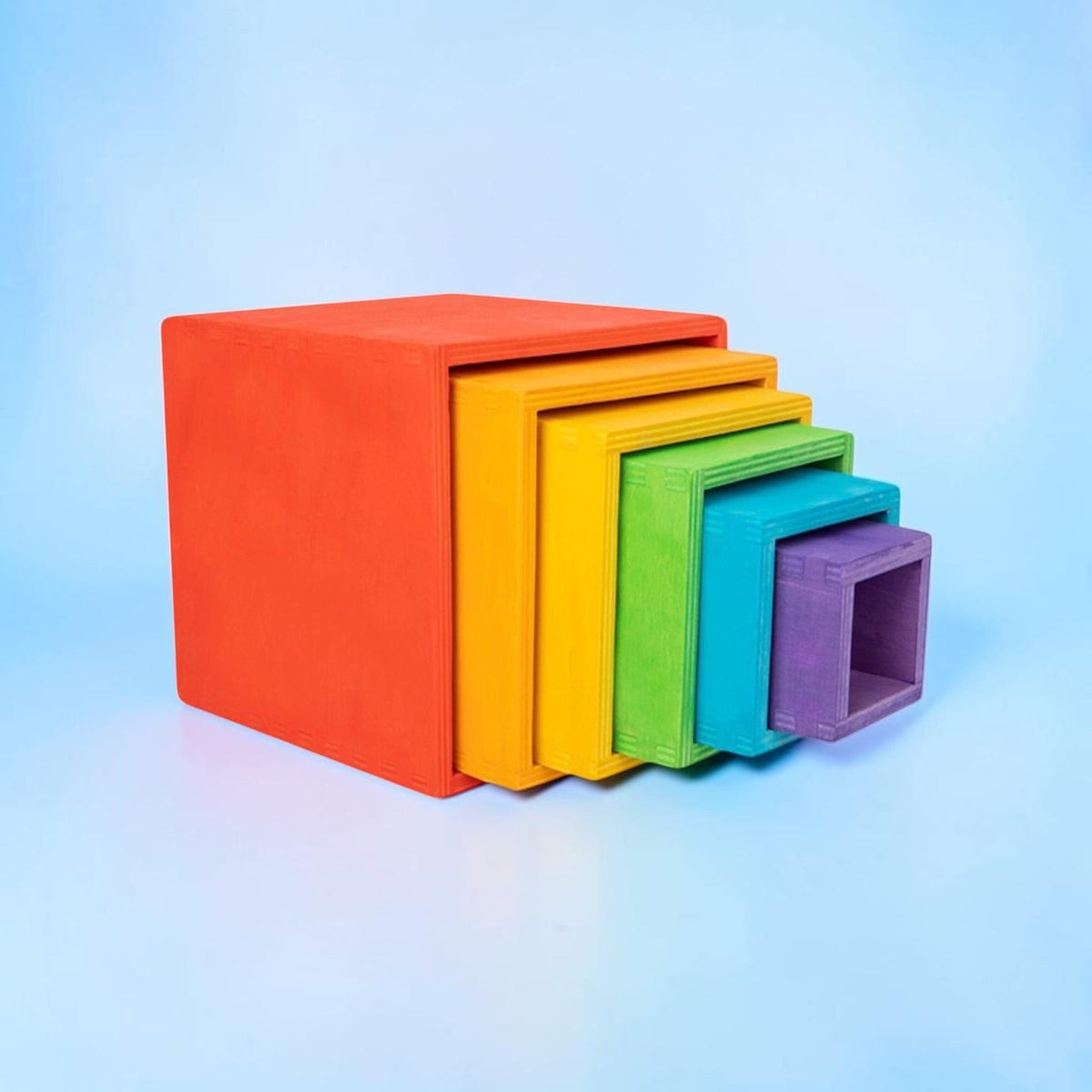 6-Piece Wooden Nesting Box Set