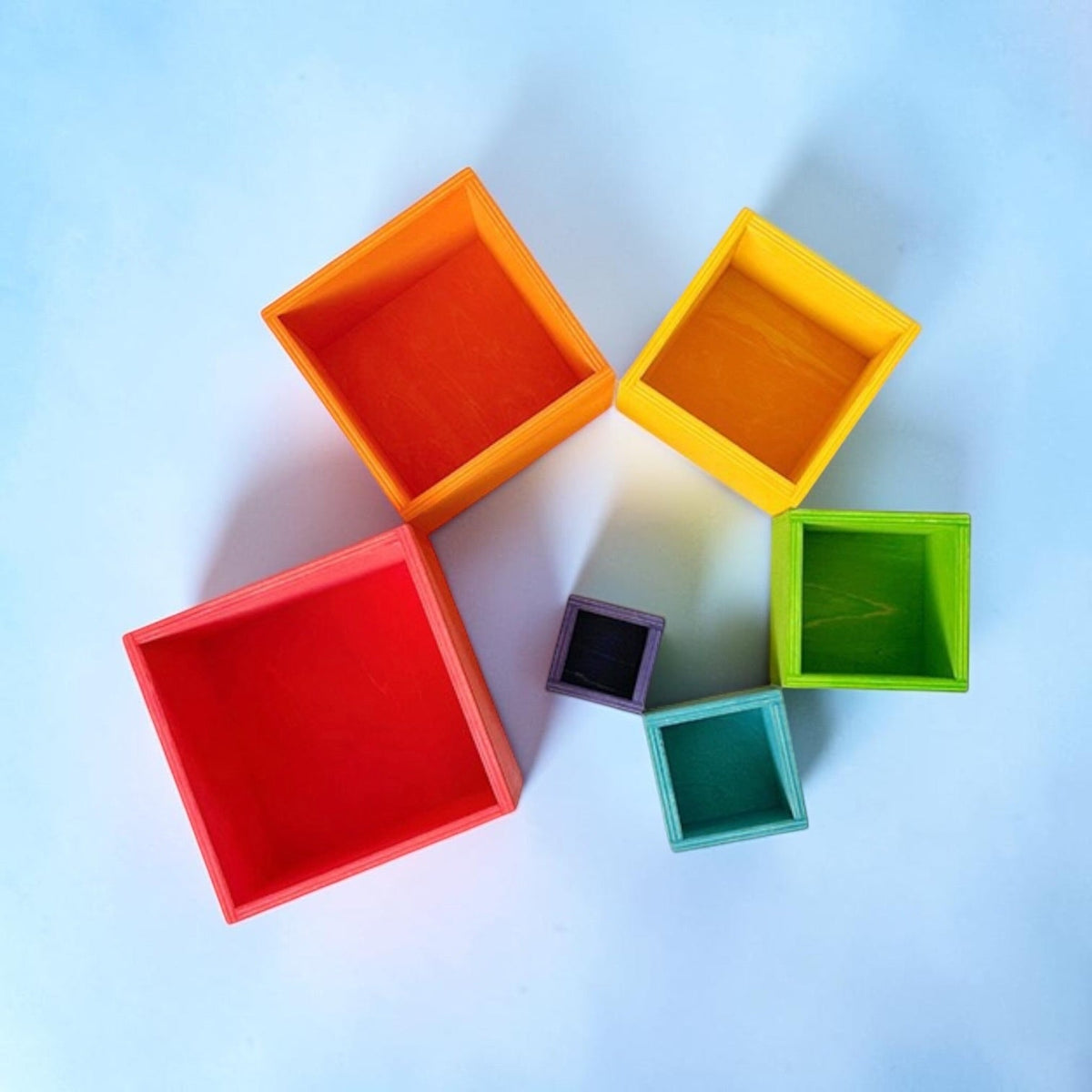 6-Piece Wooden Nesting Box Set