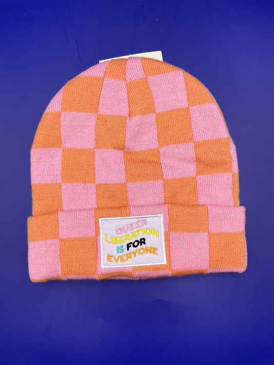 HAT - BANNED FROM T*RGET - queer liberation is for everyone beanie