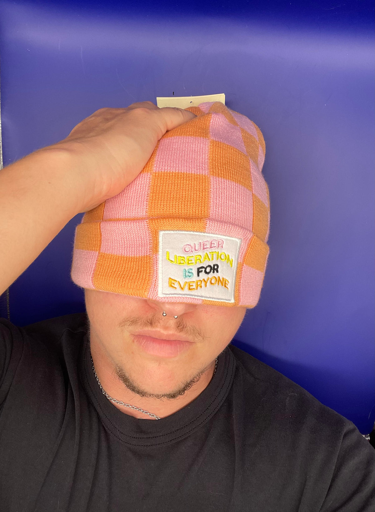 HAT - BANNED FROM T*RGET - queer liberation is for everyone beanie