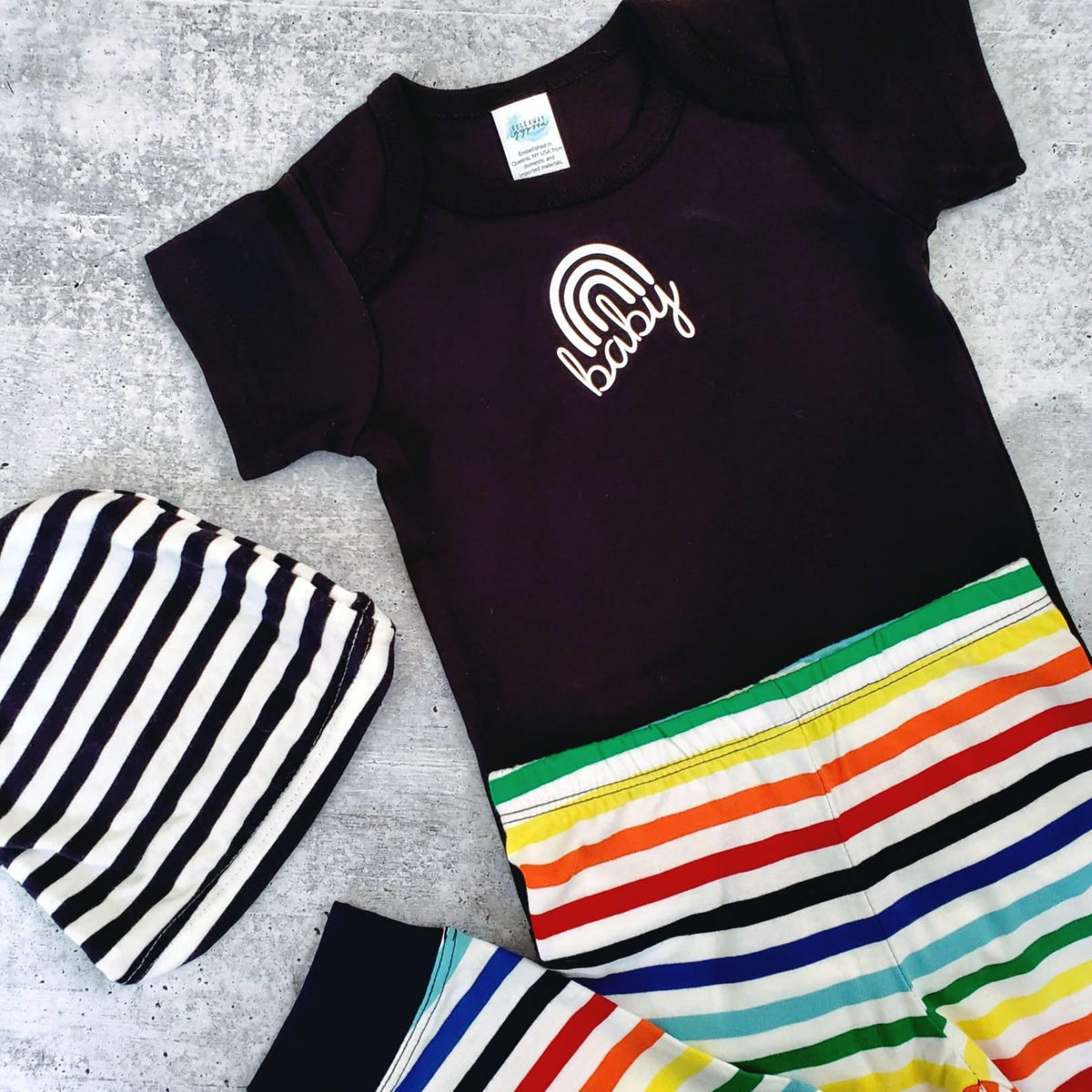 Rainbow Baby Short Sleeve Baby Bodysuit OR Toddler Tee