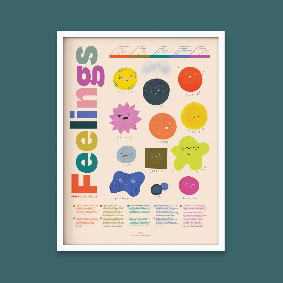 Fun Facts About Feelings Print