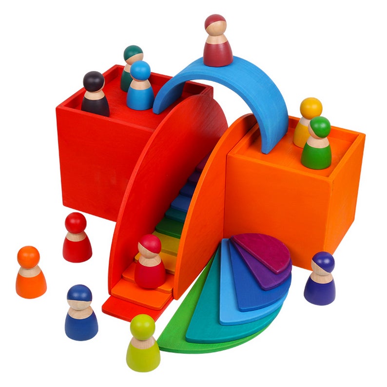6-Piece Wooden Nesting Box Set