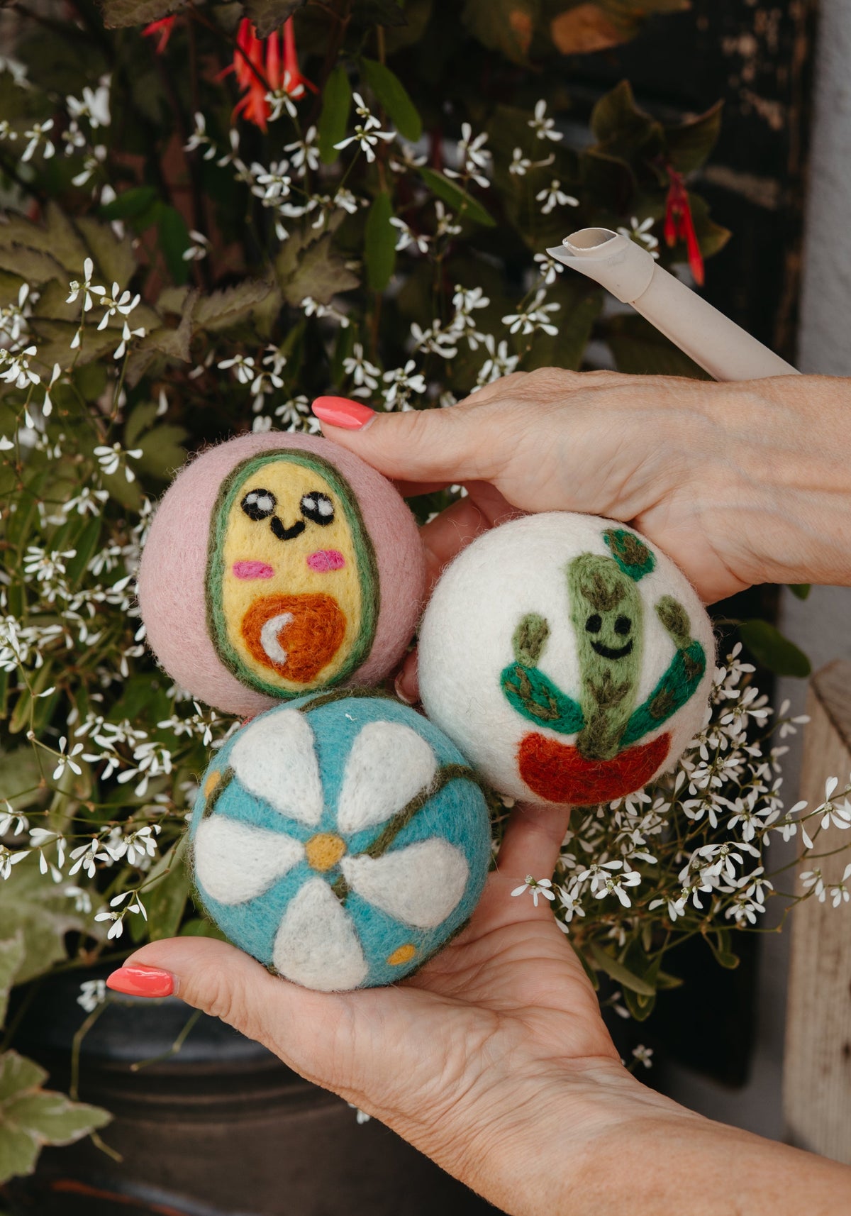 Organic Wool Dryer Balls--Skittles